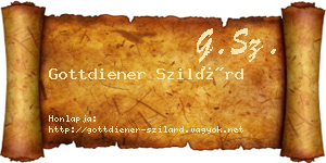 Gottdiener Szilárd névjegykártya